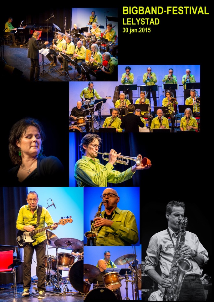 Foto-collage Big Band Festival lelystad 2015